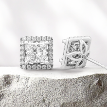 Load image into Gallery viewer, Lucce Montevalle Earrings Princess Diamond