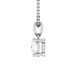 Load image into Gallery viewer, Kaela Cushion Necklace Lab Diamond
