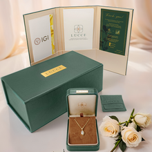 Load image into Gallery viewer, Lucce Montevalle Necklace Heart Rosé Lab Diamond 1.26ct E VVS2 IGI 14K Rose Gold