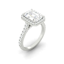 Load image into Gallery viewer, Lucce Montevalle Emerald Natural Diamond 1.00ct H VSI GIA Platinum