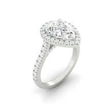 Load image into Gallery viewer, Lucce Montevalle Pear Lab Diamond 1.50ct D VVS1 Ex IGI 18K White Gold