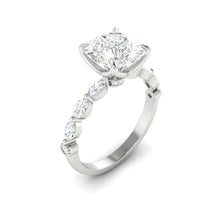 Load image into Gallery viewer, Lucce Paula Cushion Moissanite