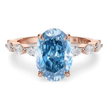 Load image into Gallery viewer, Lucce Paula Oval Ocean Blue Diamond