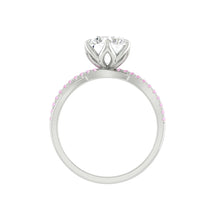 Load image into Gallery viewer, Pink Diamond Engagement Ring with infinity band Philippines
