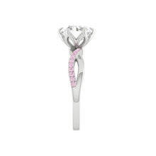 Load image into Gallery viewer, Pink Diamond Engagement Ring with infinity band Philippines