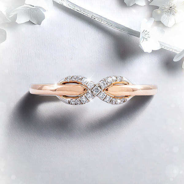 Lucce The Promise 0.07CTW Lab Diamond 14K Yellow/White Gold