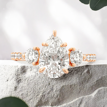Load image into Gallery viewer, Lucce Sophia Siena Pavé Pear Diamond