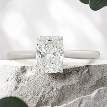 Load image into Gallery viewer, LUCCE AZALEA™ Cushion Lab Diamond 1.03ct D VVS2 IGI 14K White Gold