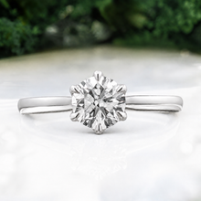 Load image into Gallery viewer, LUCCE AZALEA™ Round Natural Diamond 0.50ct H VS2 Ex GIA Platinum