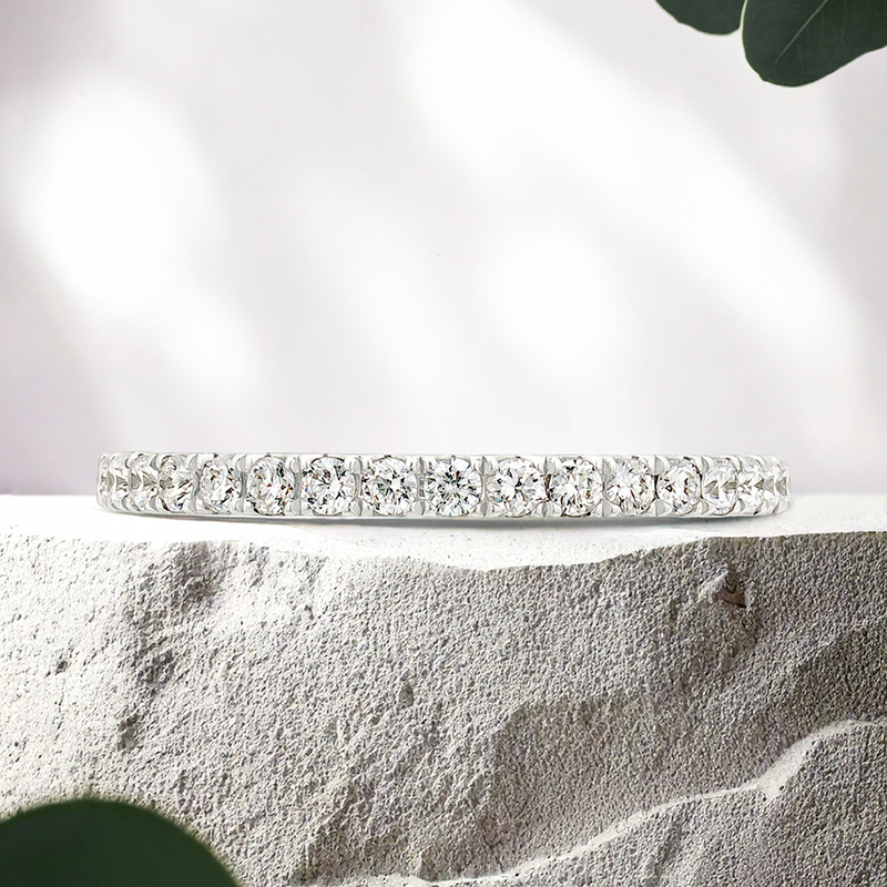 Lucce Corse 0.25CTW Natural Diamond 18K White Gold