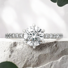 Load image into Gallery viewer, Lucce Lucia Pavé 6-Prong Round Diamond