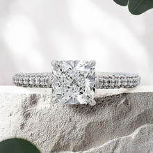 Load image into Gallery viewer, Lucce Azalea Luxe Cushion Lab Diamond 1.58ct D VVS2 Id IGI Platinum