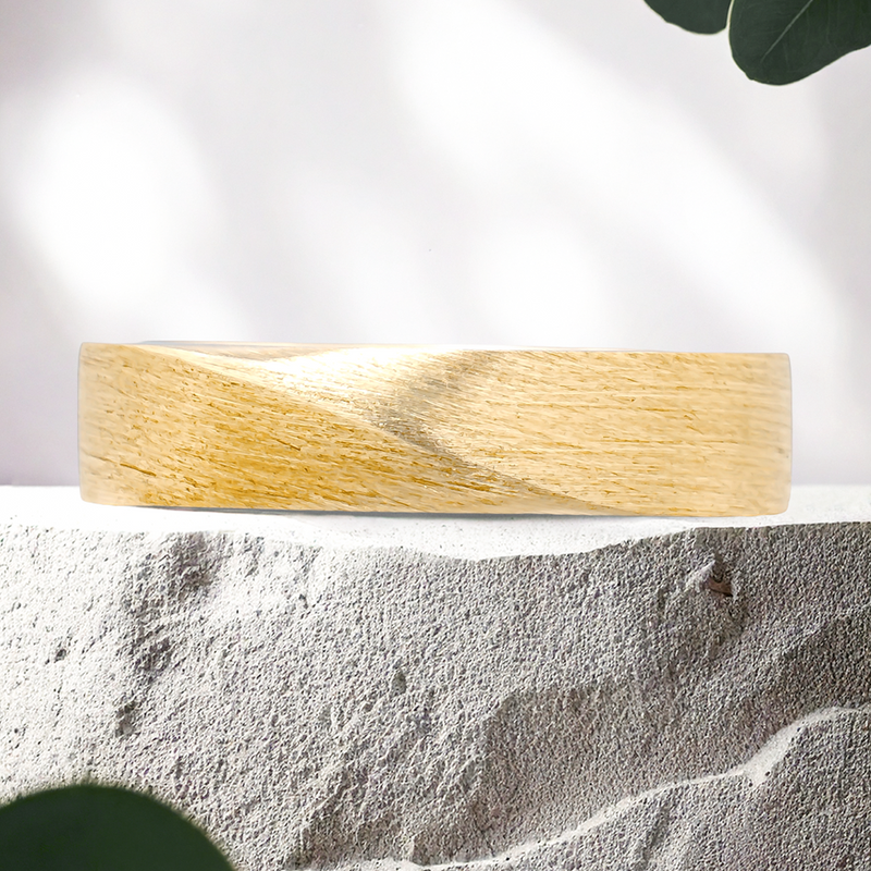 Lucce Arcus Brushed 5mm 14K Yellow Gold