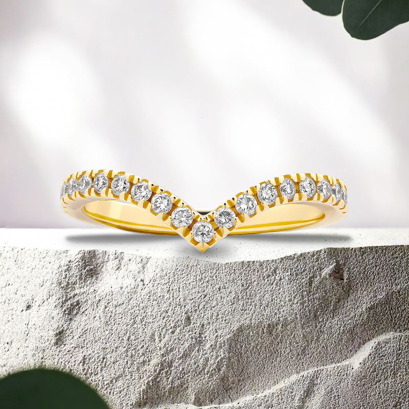 Lucce Leia Pavé 0.29CTW Lab Diamond 14K Yellow Gold