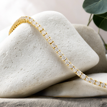 Load image into Gallery viewer, Lucce Diana Tennis Bracelet 3.70CTW DEF VVS Lab Diamond 14K Yellow Gold