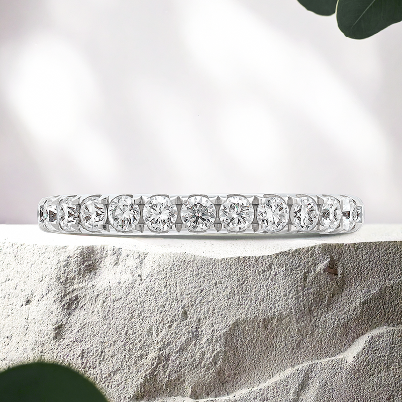 Lucce Corse 0.56CTW SUPERNOVA Moissanite 14K White Gold