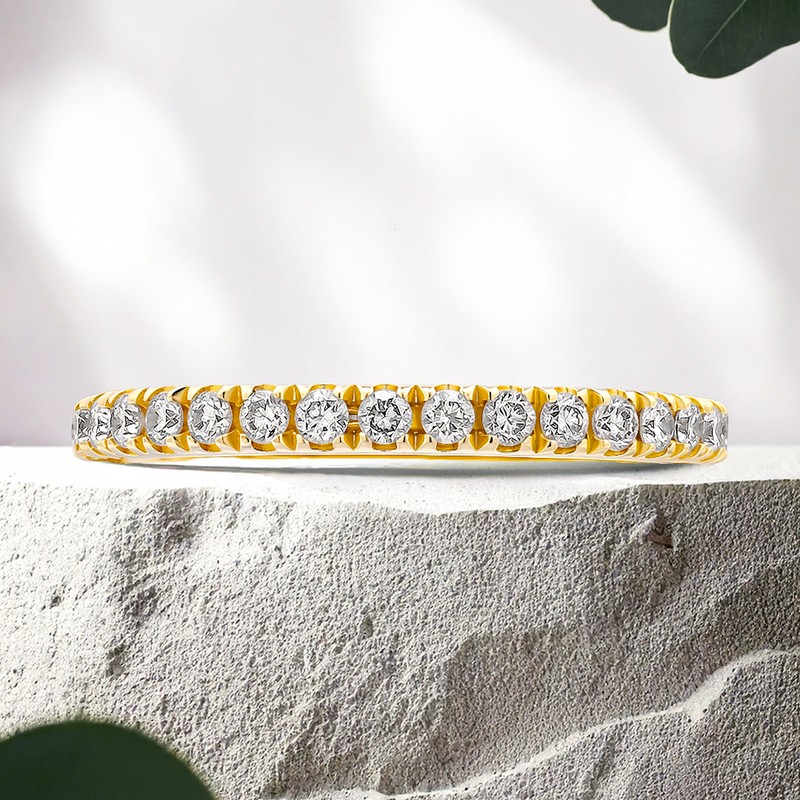 Lucce Corse 0.42CTW Lab Diamond 14K Yellow Gold