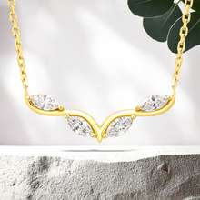 Load image into Gallery viewer, Lucce Constance Infini Necklace 1.00CTW Lab Diamond 18K Yellow Gold