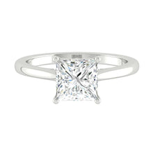 Load image into Gallery viewer, Firenze Princess 0.50ct SUPERNOVA Moissanite 14K White Gold
