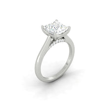 Load image into Gallery viewer, Firenze Princess 0.50ct SUPERNOVA Moissanite 14K White Gold

