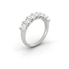 Load image into Gallery viewer, Lucce Rivera 7-Stone Oval 1.26ctw Lab Diamond 18K White Gold