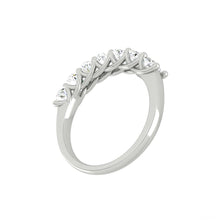 Load image into Gallery viewer, Lucce Rivera 7-Stone Oval 1.26ctw Lab Diamond 18K White Gold