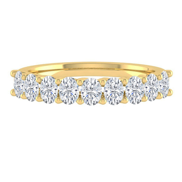 Rivera Oval 9-Stone Moissanite