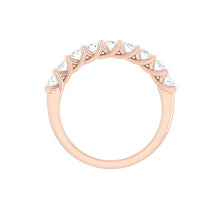 Load image into Gallery viewer, oval cut wedding band rose gold