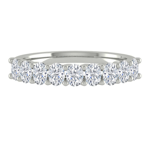 Rivera Oval 9-Stone Moissanite