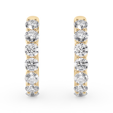 Load image into Gallery viewer, Lucce Rivera Hoop Earrings Diamond