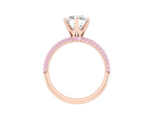 Load image into Gallery viewer, Moissanite engagement ring with pink diamonds Philippines