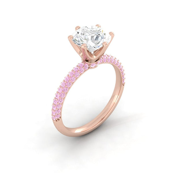 Lucce Angela Luxe Rosé Round Diamond