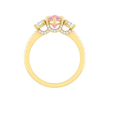 Load image into Gallery viewer, Pink Diamond Engagement Ring with Three Stone Design Philippines