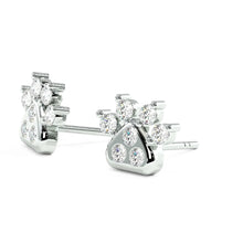 Load image into Gallery viewer, Lucce Zampa Earrings 0.39CTW Lab Diamond 18K White Gold