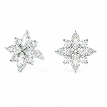 Load image into Gallery viewer, Lucce Constance Si Earrings 0.96CTW Lab Diamond Platinum