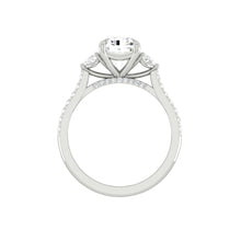 Load image into Gallery viewer, Lucce Sophia Pavé Emerald Moissanite