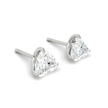 Load image into Gallery viewer, Lucce Jasmine Heart Stud 2.00ctw Premium Moissanite 14K White Gold