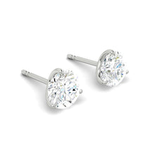 Load image into Gallery viewer, 3 prong Diamond earrings studs philippines
