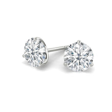 Load image into Gallery viewer, 3 prong Diamond earrings studs philippines
