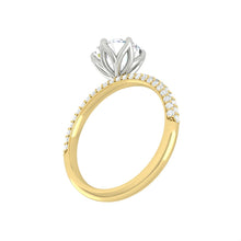 Load image into Gallery viewer, Lucce Lucia Luxe Pavé Round Moissanite