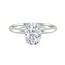 Load image into Gallery viewer, Lucce Lucia Oval Lab Diamond 0.53ct D VVS2 Ex IGI 14K White Gold