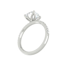 Load image into Gallery viewer, Lucce Lucia Pavé Cushion Moissanite