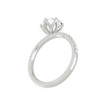 Load image into Gallery viewer, Lucce Lucia 6-Prong Round Moissanite