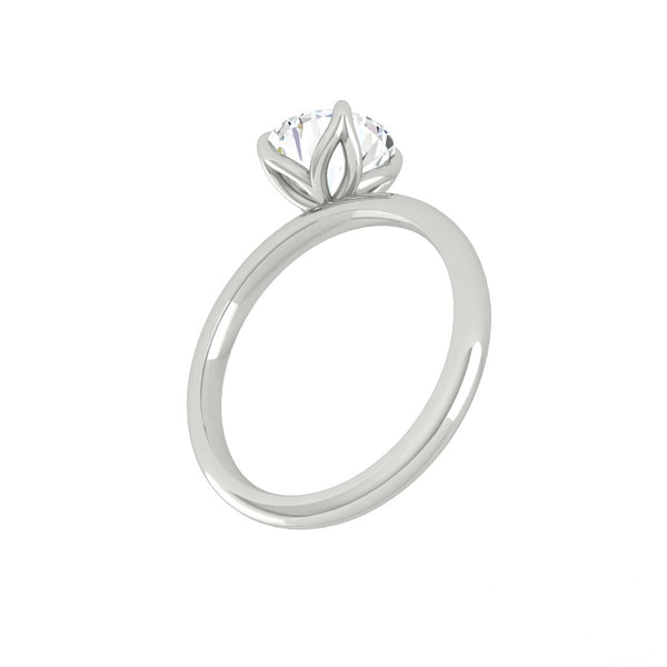 Lucce Lucia 4-Prong Round Moissanite