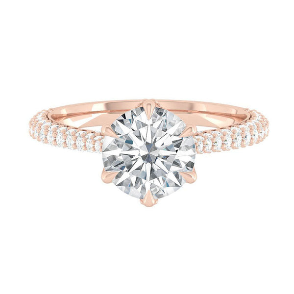 Lucce Azalea Luxe Round Moissanite