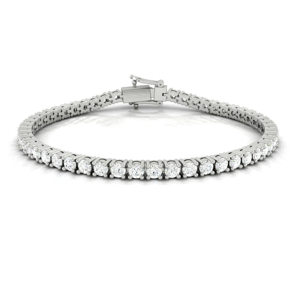 Lucce Diana Tennis Bracelet 5.60CTW DEF VVS Lab Diamond 14K White Gold