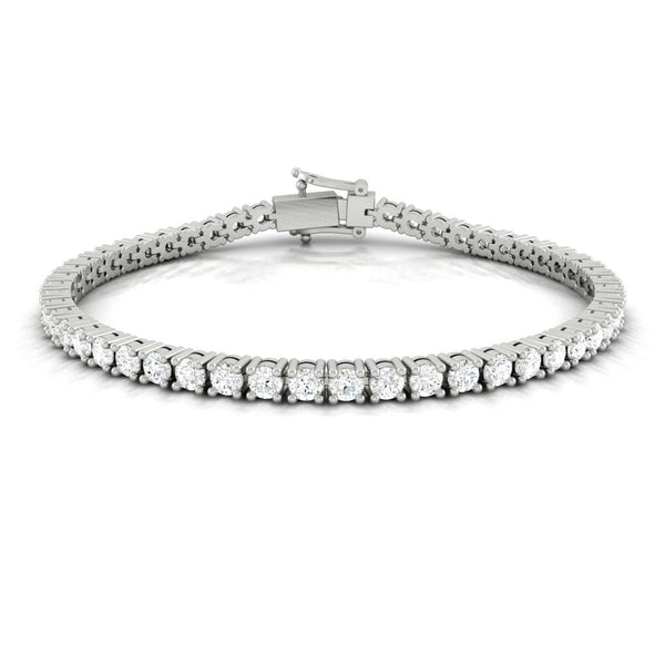 Lucce Diana Tennis Bracelet 5.60CTW DEF VVS Lab Diamond 14K White Gold