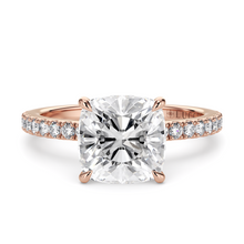 Load image into Gallery viewer, Lucce Verona Pave Cushion Moissanite