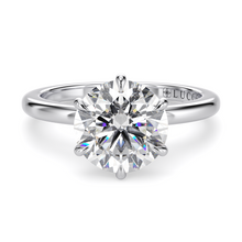 Load image into Gallery viewer, LUCCE VERONA™ Round Lab Diamond 0.82ct D VVS2 Id IGI 18K White Gold