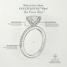 Load image into Gallery viewer, LUCCE LUCIA™ Pavé 6-Prong Round Diamond